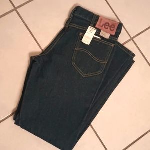 Vintage 70's Lee Riders Husky raw denim jeans 32 USA NWT